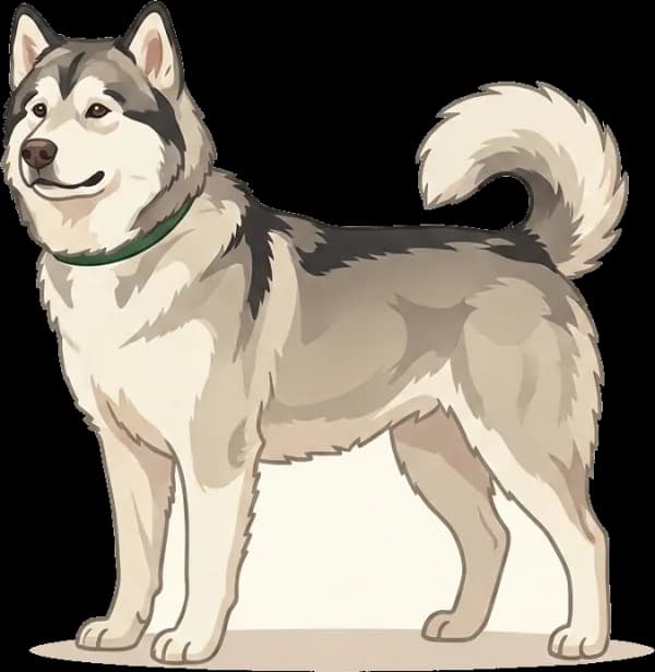 Illustration: Hundefutter Alaskan Malamute: Energie