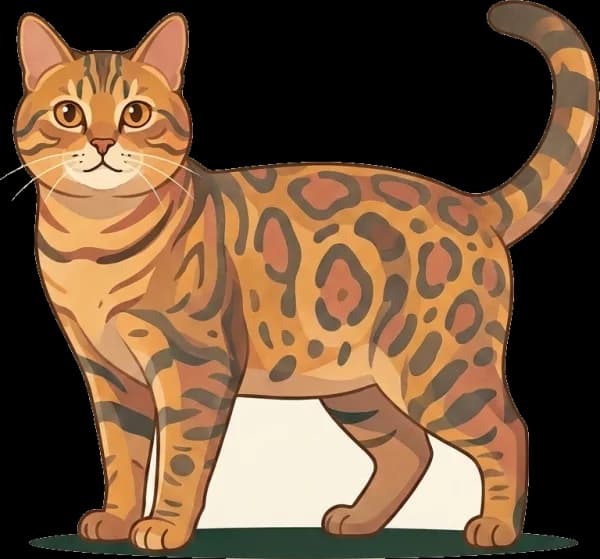 Illustration: Katzenfutter Bengal: Rohprotein & Jagd