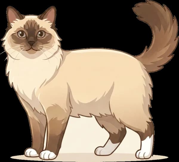 Illustration: Katzenfutter Birma-Katze: Gewichtskontrolle