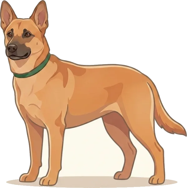 Illustration: Hundefutter Kanaan-Hund: Konstitution