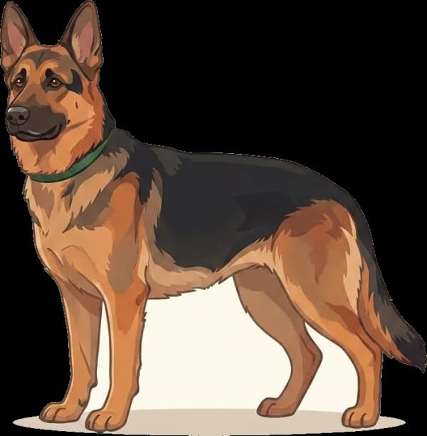 Illustration: Hundefutter Deutscher Schäferhund · futter.de