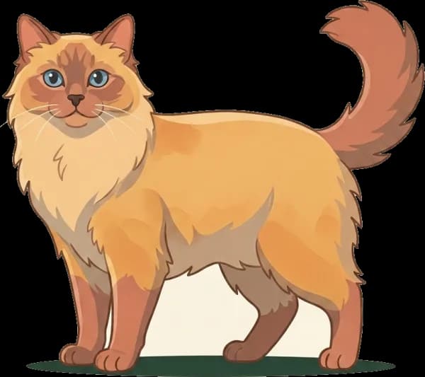 Illustration: Katzenfutter für Ragdoll: Gewichtskontrolle
