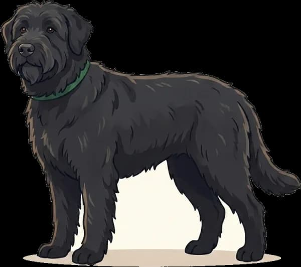 Illustration: Hundefutter Russian Black Terrier: Masse