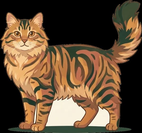 Illustration: Katzenfutter Sibirische Katze: HCM & Muskel