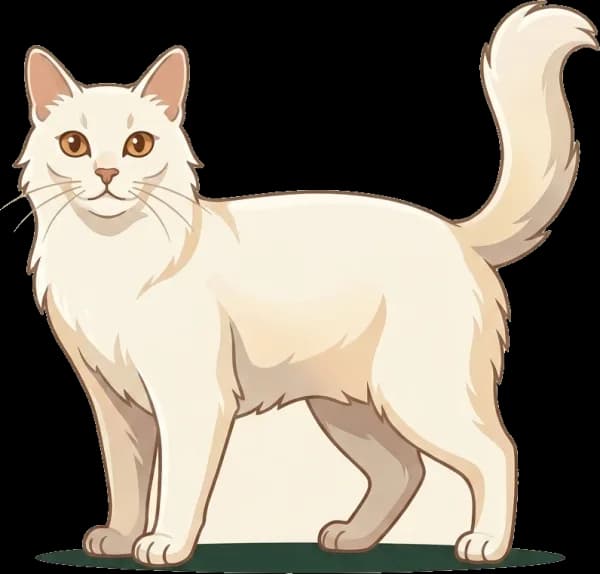 Illustration: Katzenfutter Türkisch Angora: Seidenglanz