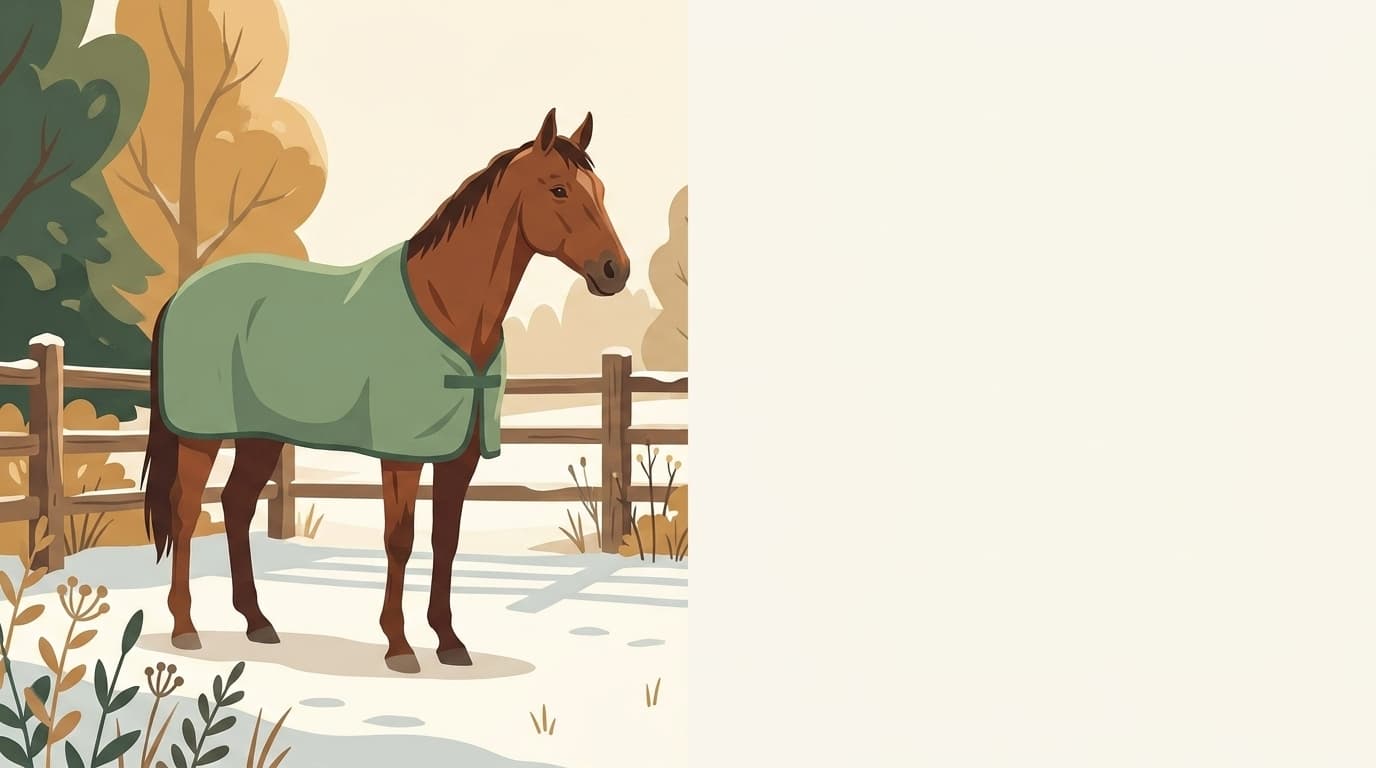 Symbolische Illustration: ein gesundes Pferd steht ruhig und entspannt in weichem Tageslicht. Keine fachliche Aussage.
