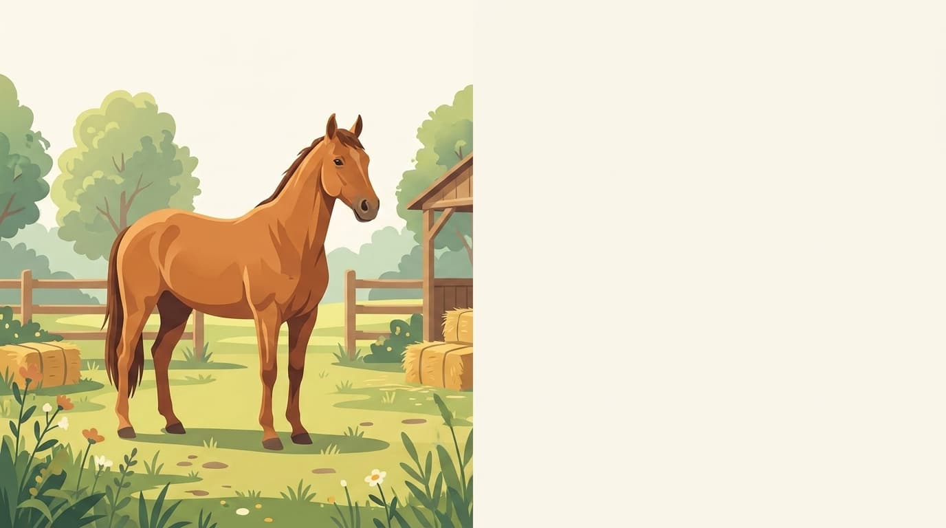 Symbolische Illustration: ein gesundes Pferd steht entspannt in hellem Tageslicht. Keine fachliche Aussage.